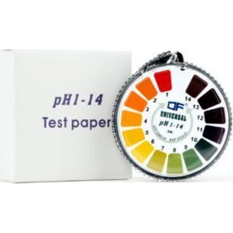 Rolle pH-Teststreifen, Säure-/Basenindikator, Testpapierrolle für Wasser, Urin, Speichel, Erde, Sonnenblumenöl, präzises Messwerkzeug (1/5)
