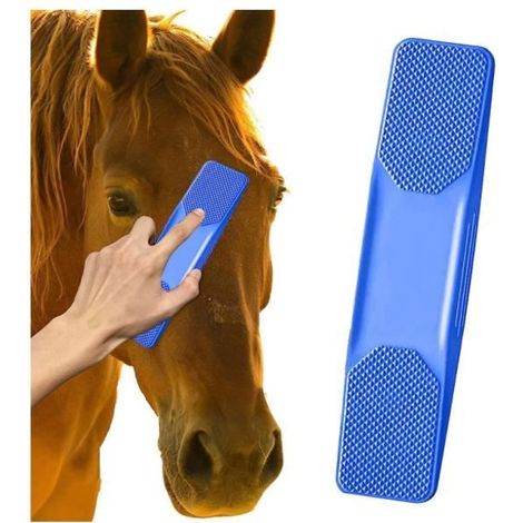 Brosse de toilettage - Cheval - 6 en 1 - Épilation, Bain, Massage - TPR Non Toxique (1/4)