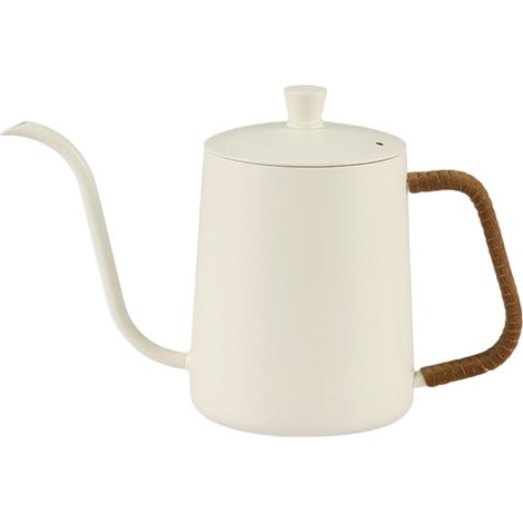 Bouilloire à bec verseur en col de cygne 600 ml, cafetière à filtre en acier inoxydable avec anse de suspension (1/5)