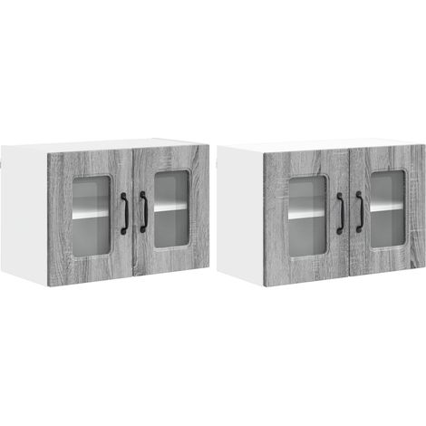Maison Exclusive - Pannello lavastoviglie Kalmar 2 pcs Grigio Sonoma