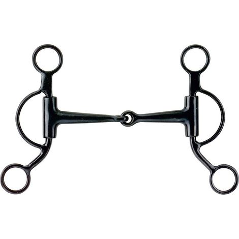 Morsure occidentale articulée en acier inoxydable avec inserts en cuivre de 15 mm