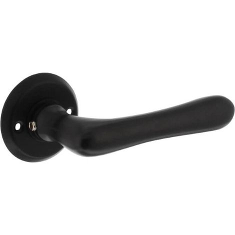 Poignée Trento Rosace ronde noire - 0023.044502