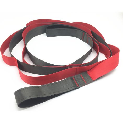 Sangle De Tension Pour Yoga - 12 Boucles En Nylon - Accessoire D'étirement Pour Thérapie Physique Pilates Danse - 1 Pièce (1/5)