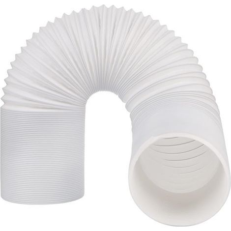Tuyau Climatiseur Mobile , Diamètre 150mm Tuyau d'Evacuation en PVC Flexible Tube De Ventilation Longueur de 2M Universel Tuyau Kit Pour Climatiseur Mobile Extracteur d'Air Sèche-linge (1/4)