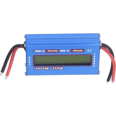 Wattmètre RC, analyseur de puissance de batterie précis, testeur de voltampèrewatt RC avec écran LCD numérique pour système solaire (1/5)