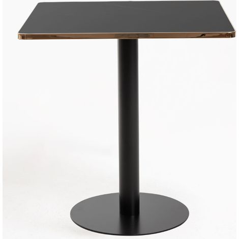 Mesas Auxiliares - Mesa Firro Cuadrada 70cm Negra - Negro (1/5)