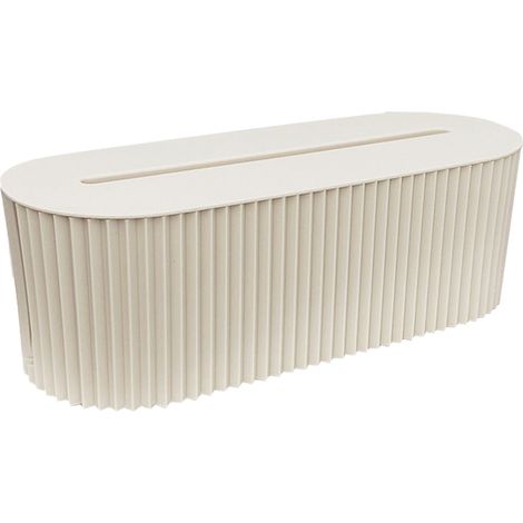 Boîte de gestion de câbles innovante, simple, cache-prise de bureau blanc, support de cordon, rangement de fil (1/5)