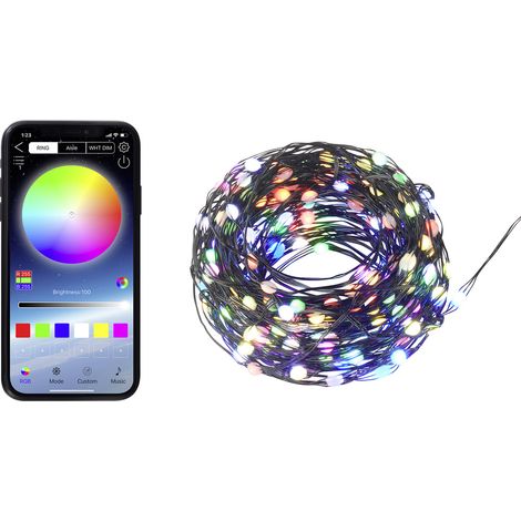 Sygonix SY-5167250 USB-Lichterkette über USB Anzahl Leuchtmittel 200 LED RGB Beleuchtete Länge: 1 (1/5)