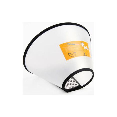 Supet Anti-Morsure Protection Cône Collerettes pour Chien Chat de Chiot Collier Blessure Protecteur de Cône De Cou Réglable Plastique Souple Doux Clair, (1/5)