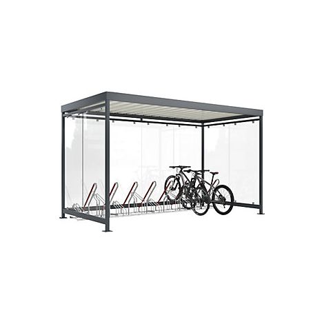 WSM  Tettoia Köln con rastrelliera per biciclette modello 2500 (1/2)