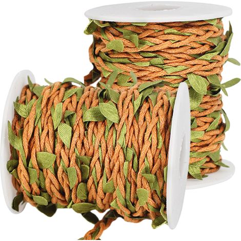 Corde En Chanvre - 5 mm - 10 M Par Rouleau - Pour Jardinage Décoration Artisanat Et Emballage Cadeaux - 2 Rouleaux (1/5)