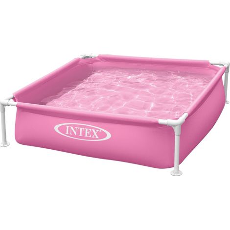 Piscina Mini Frame Intex Rosa 122x122x30 cm