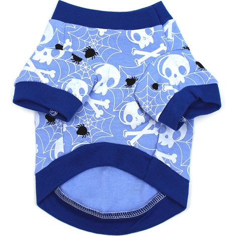 T-shirt chemise Halloween pour chien, vêtement animal de compagnie, taille XS – DELKEVIC (1/5)