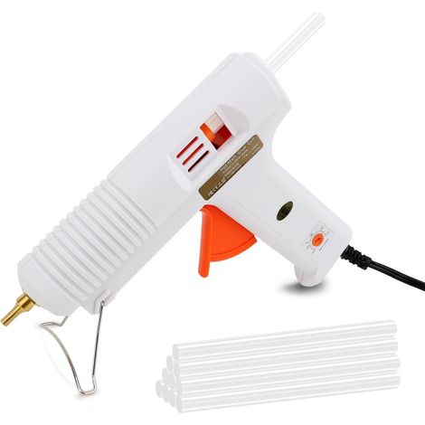 Pistolet À Colle Chaude, 120w Pistolets À Colle Électriques avec 10 Pcs Baton de Colle de 11mm pour Réparation, Artisanat, Diy, Maison, Bricolage, Bureau (1/5)