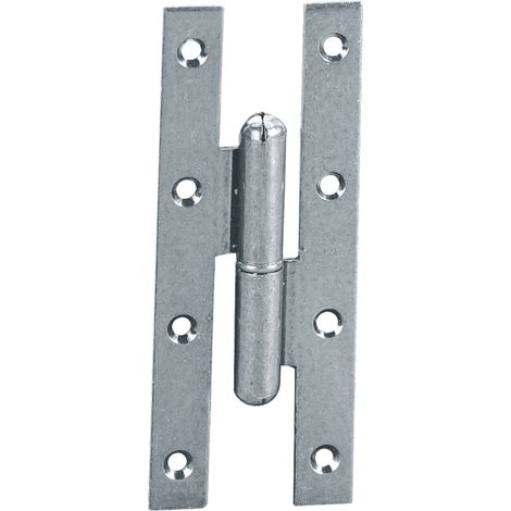 PAUMELLES FERRO ART. 105 MM 140X55 DX. Prezzo per 1 pezzo. (1/3)