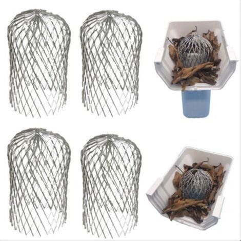 Pack of 4 (Aluminum 7.6 cm) Gutter Guard Expand Aluminum Filter. Stops Debris Blockage (1/5)