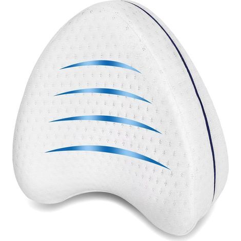 Perffi Knee Pillow for Side Sleepers I Orthopedic Leg Cushion for Pain Free Sleep I Ergonomic Positioning Pillow Memory Foam I (1/4)