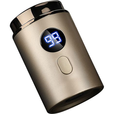 Mini-Elektrorasierer für Nass- und Trockenrasur mit LED-Anzeige und USB-C-Schnellladefunktion (Gold) (1/5)