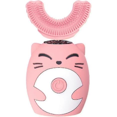 Brosse à dents électrique en forme de U pour enfants avec 3 modes-AquaForge