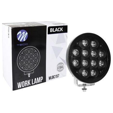 PROJECTEUR LONGUE PORTEE LED CREE ROND - 72W 12-32V NOIR 230mm