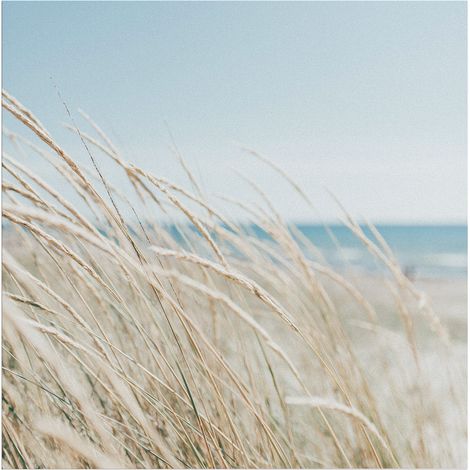 Art for the Home Outdoor Leinwandbild Garten Wanddeko - Beach View - 50x50cm (1/5)