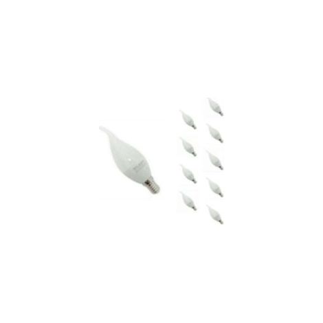 LED E14 Flammenlampe 8W 220V Ø38mm (10er-Pack) – Kaltweiß 6000K – 8000K – SILAMP – Crezuo (1/2)