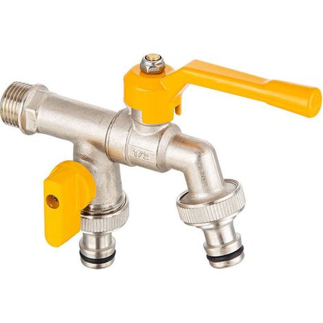 Connecteur De Vanne De Réservoir d'eau De Baril De TonneMm Adaptateur De Sortie De Coude Barils Pièces De Montagedn15 (1/3)