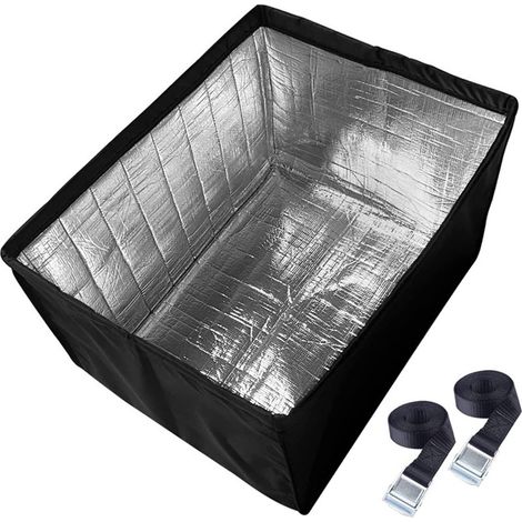 Wärmedämmmatte für Außengeräte von Fensterklimaanlagen, Abmessungen: 43 cm lang x 33 cm hoch x 30 cm tief – schwarz (1/5)