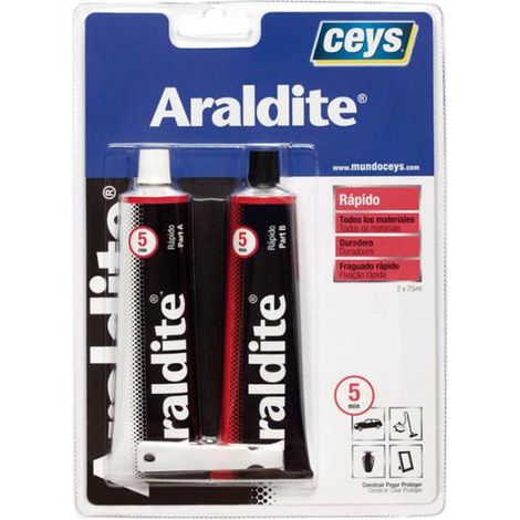 Adhésif rapide Araldit Emballage professionnel. 75 + 75 ml. - talla