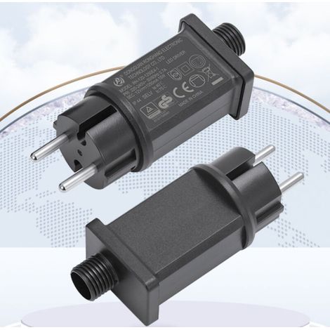 Aougo – Alimentatore LED 12V – Trasformatore IP44 per luci a stringa – Uscita 12V DC 2500mA – Potenza 15W – Impermeabile per uso esterno (1/3)
