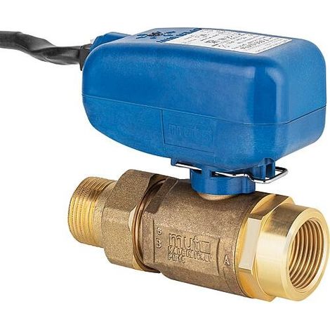 Vanne à bille électrique MUT TMO XL 2 voies, commande SPST 230 V, DN 25(1") FE x FE (1/2)