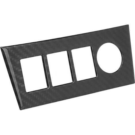Film adhésif fibre carbone pour console centrale, couvercle pare-soleil allume-cigare, garniture intérieure, accessoire auto compatible Toyota RAV4 2006-2012 (1/4)