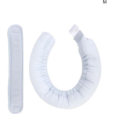 Coussin anti-escarres réglable bleu (taille M) pour tête, poignet, jambe - prévention escarres, oreiller de positionnement (1/5)
