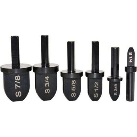 Lot d'outils avec embouts de perage + extension de tubes en cuivre pour visseuse ou perceuse, set de forets pour outil presser, 6 pices (1/5)