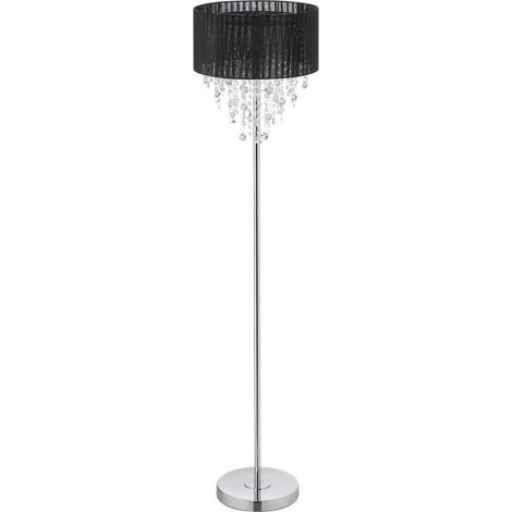 Lampada da terra con cristalli neri (1/5)