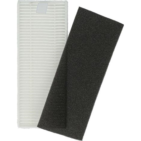 vhbw Filter Set compatible with Tefal Explorer 50 RG7375WH Vacuum Cleaner Robot - 2x Spare Filters (filter, foam filter)