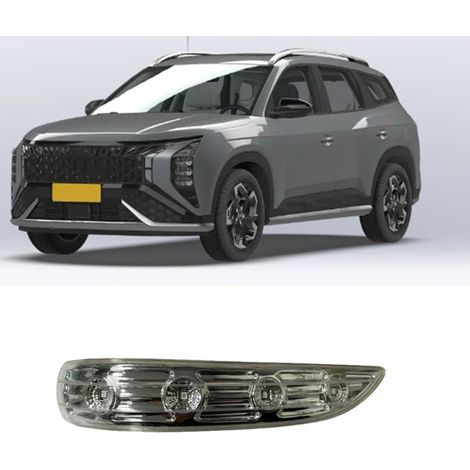 pair of colors: as shown in the picture material: PC exterior rearview mirror with LED turn signal indicator turn signal edge. (1/4)