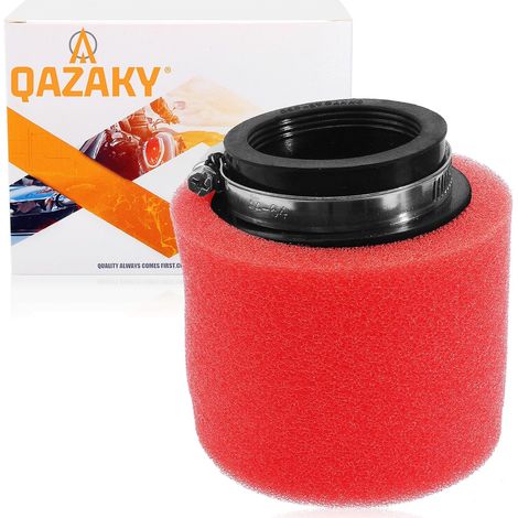 Filtro aria a doppia schiuma rossa da 45 mm per moto, ATV, scooter, quad, go-kart, ciclomotori, pit bike e moto da cross GY6 da 50-250 cc. (1/5)