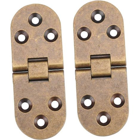 Charnières invisibles pour meubles Toddmomy (lot de 2) en alliage de zinc bronze (1/5)