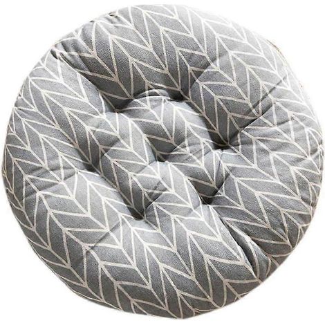Round Seat Cushion Breathable Seat Cushion Ash Tatami Seat Cushion Suitable for Indoor (1/4)