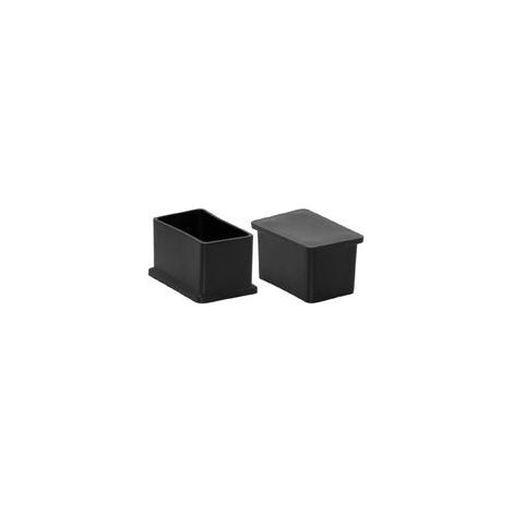 Stück rechteckige, abriebfeste Stuhlbeinkappen aus PVC, 30 mm x 50 mm (1-3/16" x 2") (1/5)