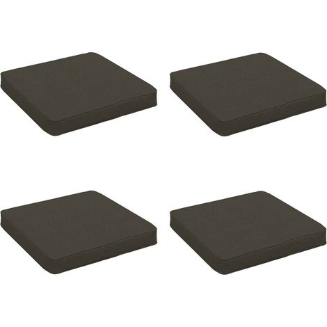 vidaXL 4-Piece Seat Cushions VUGHT 4 pcs 100% Polyester Anthracite