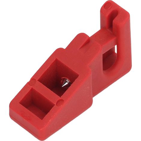 Verrou de disjoncteur monopolaire Nylon rouge pour disjoncteur 14mm haute fiabilité installation facile (1/5)