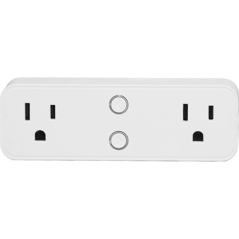 Multiprise avec Wi-Fi, télécommande BLE, deux prises, 10 A, 100–240 V CA