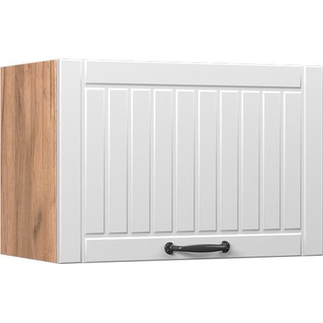 Elément haut de cuisine Fame-Line, Blanc campagne, 60cm Plat, Vicco