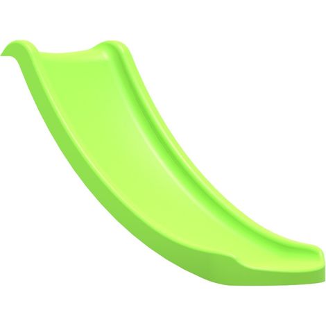 Rebo 4ft (120cm) Universal Children’s Plastic Garden Kids Wave Slide - Light Green