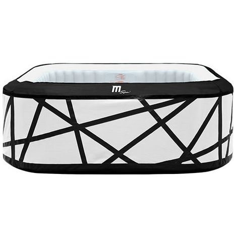 Bagno Italia Minipiscina autogonfiabile idromassaggio 185x185 cm mini piscina spa relax 132 getti 6 persone (1/5)