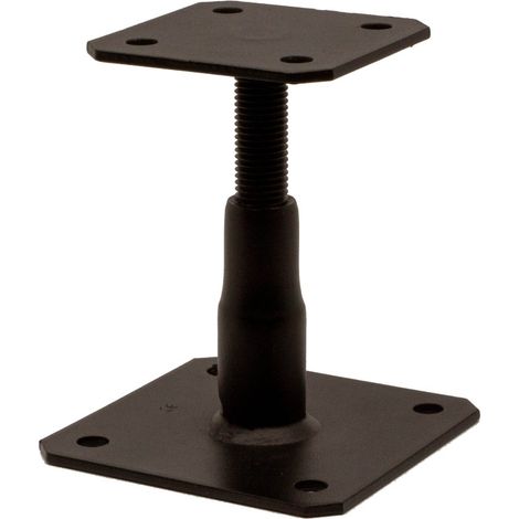 P.POTEAU REGLABLE SIMPSON Strong Tie 130X130 RAL9005 noir foncé-1 pièce