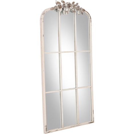 Espejo de madera blanco 61x5x114h cm