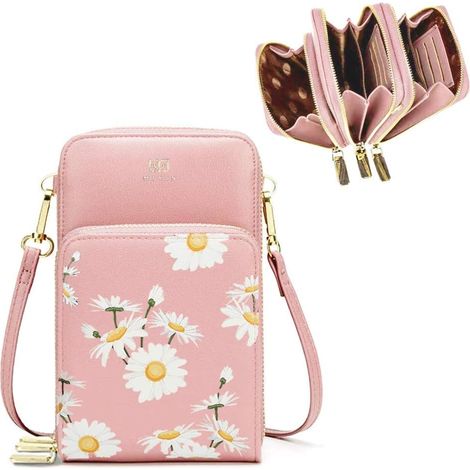 Mini sacoche pour téléphone pour femme (rose),